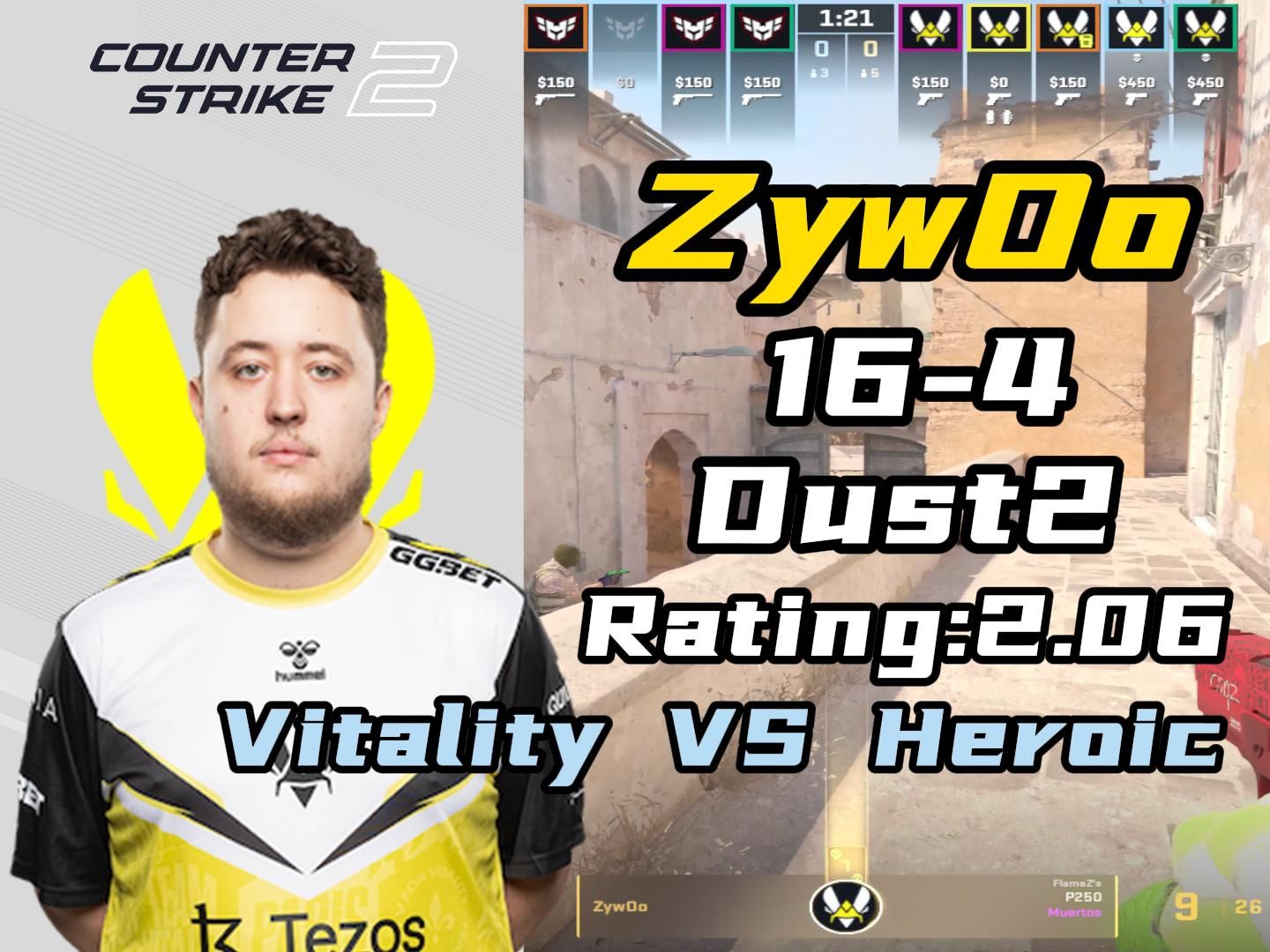 关于Vitality全队助攻,ZywOo成MVP当之无愧的信息 关于Vitality全队助攻,ZywOo成MVP当之无愧的信息