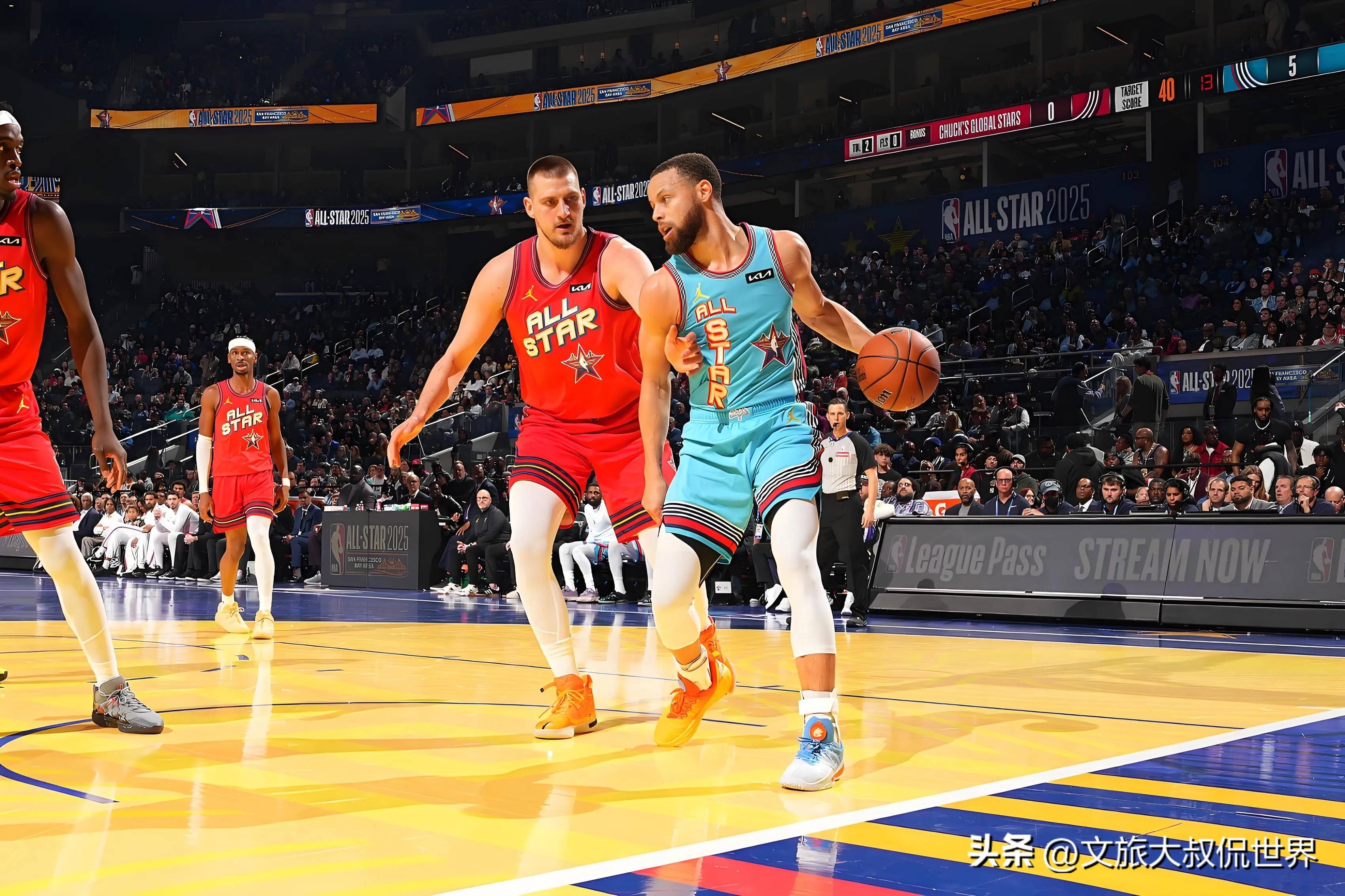 NBA球星带队争夺篮球明星赛冠军